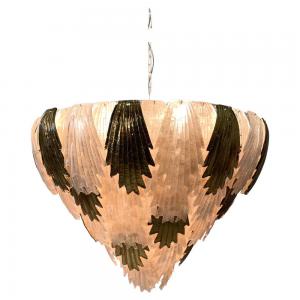 Exceptional Art Deco Murano Glass Chandelier